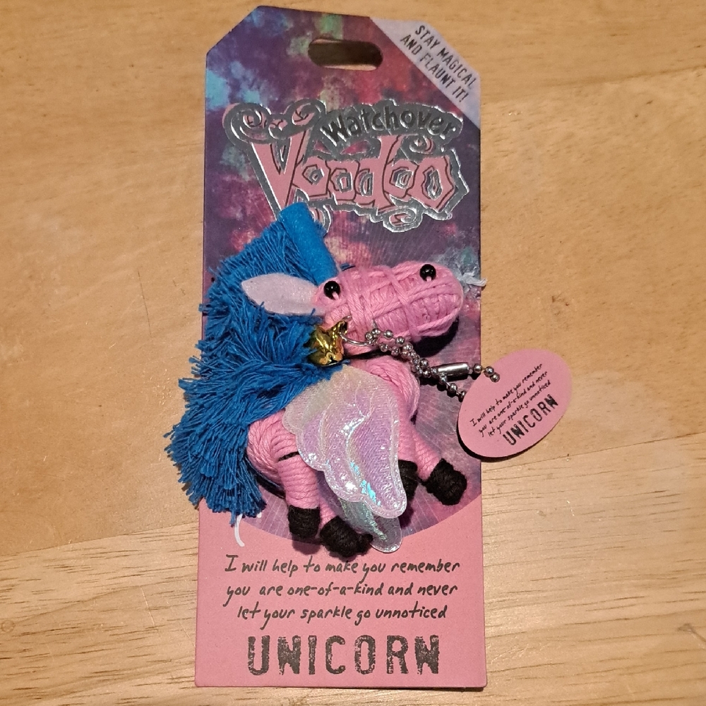 Unicorn Keychain - Pink and Blue